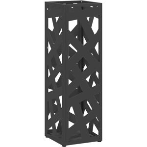 vidaXL Opslaghaak & Rek met opslag Zwart 15,5 x 15,5 x 49 cm Metaal vidaXL Opslaghaak & Rek met opslag Zwart 15,5 x 15,5 x 49 cm Metaal