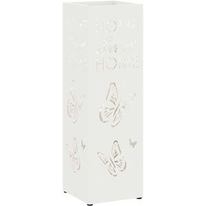 vidaXL Opslaghaak & Rek met opslag Wit 15,5 x 15,5 x 49 cm Metaal vidaXL Opslaghaak & Rek met opslag Wit 15,5 x 15,5 x 49 cm Metaal