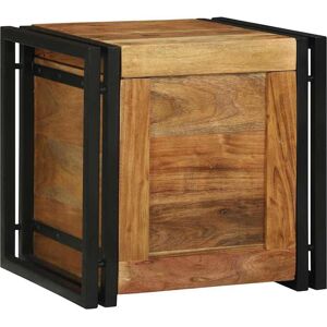 vidaXL Opbergbox Bruin en Zwart 40 x 40 x 40 cm Massief Acacia Hout vidaXL Opbergbox Bruin en Zwart 40 x 40 x 40 cm Massief Acacia Hout