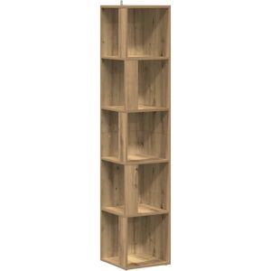 vidaXL Hoekkast 33x33x165 cm bewerkt hout artisanaal eikenkleur vidaXL Hoekkast 33x33x165 cm bewerkt hout artisanaal eikenkleur
