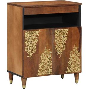 vidaXL Dressoir met plank Bruin 60 x 33 x 75 cm Massief Mango Hout vidaXL Dressoir met plank Bruin 60 x 33 x 75 cm Massief Mango Hout