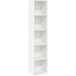 vidaXL Boekenkast 40x30x189 cm bewerkt hout wit vidaXL Boekenkast 40x30x189 cm bewerkt hout wit
