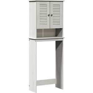 vidaXL Toiletkast met plank VIGO Wit en Antiek Wit 60 x 27 x 161 cm vidaXL Toiletkast met plank VIGO Wit en Antiek Wit 60 x 27 x 161 cm