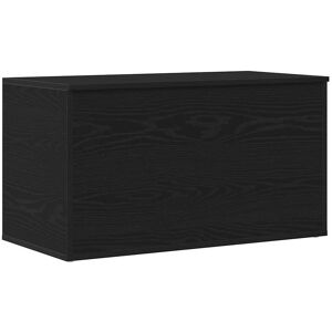 vidaXL Opslagdoos met opslag Zwart Eiken 84 x 42 x 46 cm Bewerkt hout vidaXL Opslagdoos met opslag Zwart Eiken 84 x 42 x 46 cm Bewerkt hout