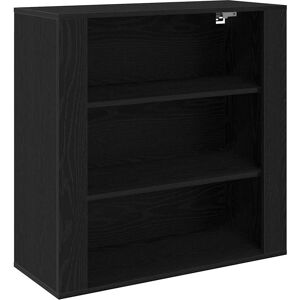 vidaXL Wandkast met plank Zwart Eiken 80 x 33 x 80 cm Bewerkt hout vidaXL Wandkast met plank Zwart Eiken 80 x 33 x 80 cm Bewerkt hout