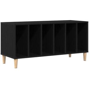 vidaXL Platenkast met plank Zwart Eiken 100 x 38 x 48 cm Bewerkt hout vidaXL Platenkast met plank Zwart Eiken 100 x 38 x 48 cm Bewerkt hout