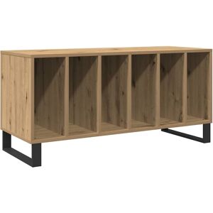 vidaXL Platenkast met plank artisanaal eikenkleurig 100 x 38 x 48 cm vidaXL Platenkast met plank artisanaal eikenkleurig 100 x 38 x 48 cm