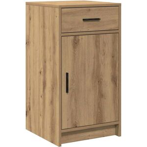 vidaXL Dressoir met lade Artisan Eiken 40 x 40,5 x 75 cm Bewerkt hout vidaXL Dressoir met lade Artisan Eiken 40 x 40,5 x 75 cm Bewerkt hout