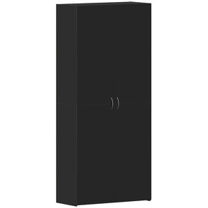 vidaXL Schoenenkast met plank Zwart 80 x 35.5 x 180 cm Bewerkt hout vidaXL Schoenenkast met plank Zwart 80 x 35.5 x 180 cm Bewerkt hout