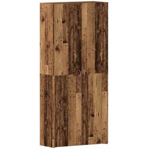 vidaXL Schoenenkast met plank Bruin 80 x 35.5 x 180 cm Bewerkt hout vidaXL Schoenenkast met plank Bruin 80 x 35.5 x 180 cm Bewerkt hout