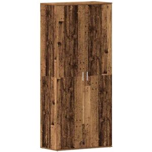 vidaXL Schoenenkast met plank Oudhout 80 x 39 x 178 cm Bewerkt hout vidaXL Schoenenkast met plank Oudhout 80 x 39 x 178 cm Bewerkt hout