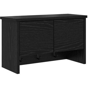 vidaXL Wandgemonteerde kapstok met plank Zwart Eiken 50 x 20 x 30 cm vidaXL Wandgemonteerde kapstok met plank Zwart Eiken 50 x 20 x 30 cm