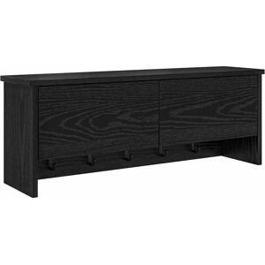 vidaXL Wandgemonteerde kapstok met plank Zwart Eiken 80 x 20 x 30 cm vidaXL Wandgemonteerde kapstok met plank Zwart Eiken 80 x 20 x 30 cm