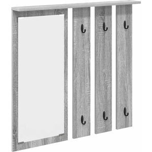 vidaXL Wandgemonteerde kapstok met plank Grijs sonoma 84 x 10 x 80 cm vidaXL Wandgemonteerde kapstok met plank Grijs sonoma 84 x 10 x 80 cm