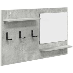 vidaXL Wandgemonteerde kapstok met plank Beton Grijs 90 x 10 x 50 cm vidaXL Wandgemonteerde kapstok met plank Beton Grijs 90 x 10 x 50 cm