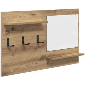 vidaXL Wandgemonteerde kapstok met plank Artisan Eiken 90 x 10 x 50 cm vidaXL Wandgemonteerde kapstok met plank Artisan Eiken 90 x 10 x 50 cm