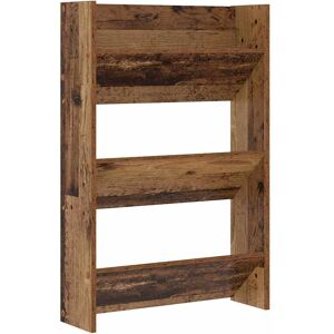 vidaXL Schoenenkast met plank Oudhout 60 x 18 x 90 cm Bewerkt hout vidaXL Schoenenkast met plank Oudhout 60 x 18 x 90 cm Bewerkt hout