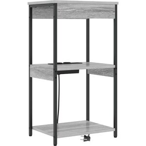 vidaXL Nachtkastje met plank Grijs Sonoma 41 x 31 x 76 cm Bewerkt hout vidaXL Nachtkastje met plank Grijs Sonoma 41 x 31 x 76 cm Bewerkt hout