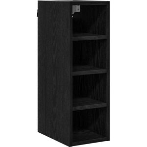 vidaXL Hangkast met plank Zwart eiken 20 x 29,5 x 60 cm Bewerkt hout vidaXL Hangkast met plank Zwart eiken 20 x 29,5 x 60 cm Bewerkt hout