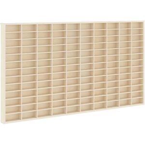 vidaXL Wanddisplaykast met plank Beige 98 x 4,5 x 55 cm Bewerkt hout vidaXL Wanddisplaykast met plank Beige 98 x 4,5 x 55 cm Bewerkt hout