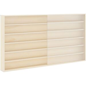 vidaXL Wanddisplaykast met plank Beige 100 x 8,5 x 54 cm Multiplex vidaXL Wanddisplaykast met plank Beige 100 x 8,5 x 54 cm Multiplex