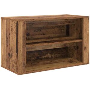 vidaXL Schoenrek met plank Oud hout 75 x 35 x 45 cm Bewerkt hout vidaXL Schoenrek met plank Oud hout 75 x 35 x 45 cm Bewerkt hout