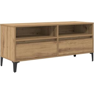 vidaXL TV Kast met lade Artisan Eiken 100 x 34,5 x 44,5 cm vidaXL TV Kast met lade Artisan Eiken 100 x 34,5 x 44,5 cm