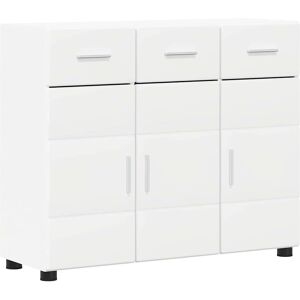 vidaXL Dressoir met plank FLORIN Wit 88,5 x 30,5 x 73 cm Bewerkt hout vidaXL Dressoir met plank FLORIN Wit 88,5 x 30,5 x 73 cm Bewerkt hout