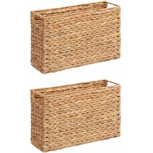 vidaXL Magazine Manden 2 pcs Naturel 39 x 14 x 25 cm Waterhyacint vidaXL Magazine Manden 2 pcs Naturel 39 x 14 x 25 cm Waterhyacint