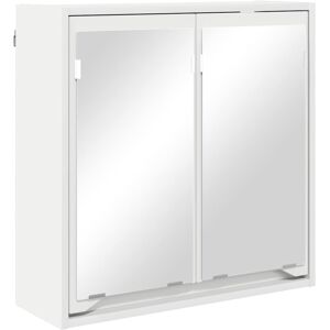 vidaXL Badkamerspiegelkast met plank Wit 60 x 20 x 60 cm Bewerkt hout vidaXL Badkamerspiegelkast met plank Wit 60 x 20 x 60 cm Bewerkt hout