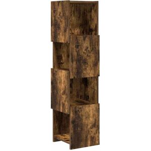 vidaXL Hoekkast Rook Eiken 25,5x25x102cm Bewerkt hout vidaXL Hoekkast Rook Eiken 25,5x25x102cm Bewerkt hout