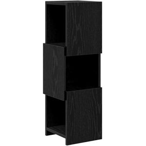 vidaXL Hoekkast Zwart Eiken 25,5x25x80cm Bewerkt hout vidaXL Hoekkast Zwart Eiken 25,5x25x80cm Bewerkt hout