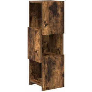 vidaXL Hoekkast Rook Eiken 25,5x25x80cm Bewerkt hout vidaXL Hoekkast Rook Eiken 25,5x25x80cm Bewerkt hout