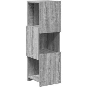 vidaXL Hoekkast Grijs Sonoma 25,5x25x80cm Bewerkt hout vidaXL Hoekkast Grijs Sonoma 25,5x25x80cm Bewerkt hout