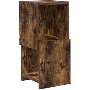 vidaXL Hoekkast Rook Eiken 25,5x25x55cm Bewerkt hout vidaXL Hoekkast Rook Eiken 25,5x25x55cm Bewerkt hout