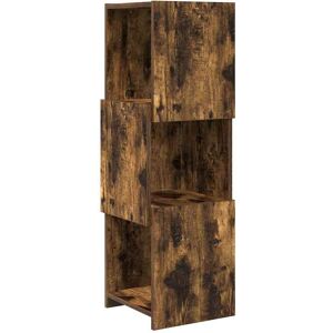 vidaXL Hoekkast Rook Eiken 30,5x30x95cm Bewerkt hout vidaXL Hoekkast Rook Eiken 30,5x30x95cm Bewerkt hout