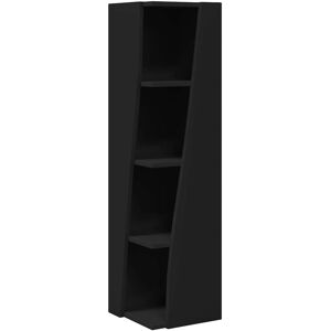 vidaXL Hoekkast Zwart 27,5x27x102cm Bewerkt hout vidaXL Hoekkast Zwart 27,5x27x102cm Bewerkt hout