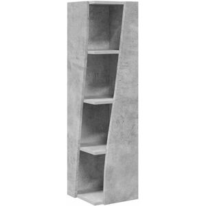 vidaXL Hoekkast Beton Grijs 27,5x27x102cm Bewerkt hout vidaXL Hoekkast Beton Grijs 27,5x27x102cm Bewerkt hout