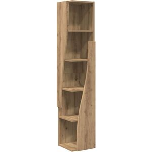 vidaXL Hoekkast Artisan Eiken 27,5x27x140cm Bewerkt hout vidaXL Hoekkast Artisan Eiken 27,5x27x140cm Bewerkt hout