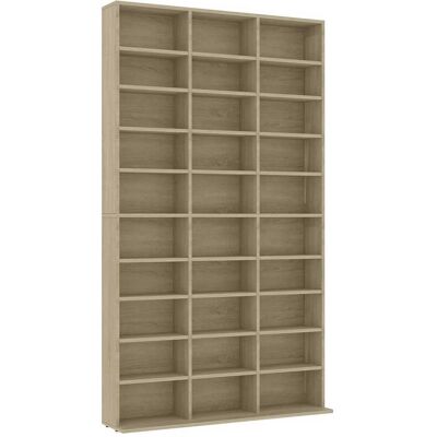 vidaXL Cd-kast 102x23x177,5 cm bewerkt hout sonoma eikenkleurig vidaXL Cd-kast 102x23x177,5 cm bewerkt hout sonoma eikenkleurig