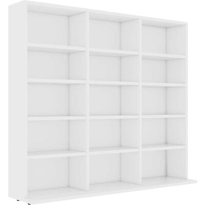 vidaXL Cd-kast 100x23x89,5 cm bewerkt hout wit vidaXL Cd-kast 100x23x89,5 cm bewerkt hout wit