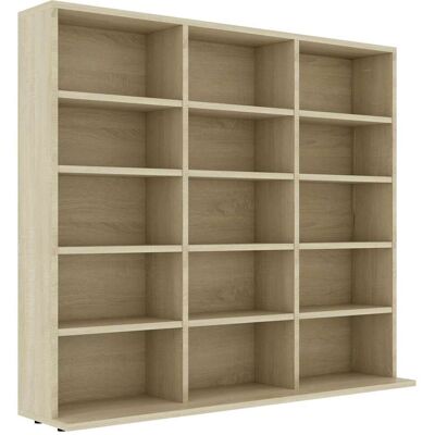 vidaXL Cd-kast 100x23x89,5 cm bewerkt hout sonoma eikenkleurig vidaXL Cd-kast 100x23x89,5 cm bewerkt hout sonoma eikenkleurig