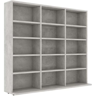 vidaXL Cd-kast 100x23x89,5 cm bewerkt hout betongrijs vidaXL Cd-kast 100x23x89,5 cm bewerkt hout betongrijs