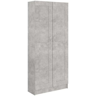 vidaXL Boekenkast 82,5x30,5x185,5 cm bewerkt hout betongrijs vidaXL Boekenkast 82,5x30,5x185,5 cm bewerkt hout betongrijs