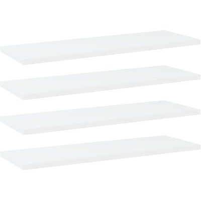 vidaXL Wandschappen 4 st 60x20x1,5 cm bewerkt hout wit vidaXL Wandschappen 4 st 60x20x1,5 cm bewerkt hout wit