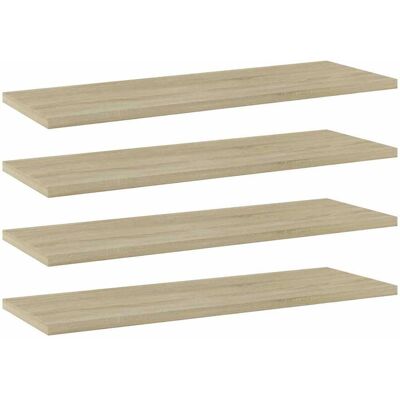vidaXL Wandschappen 4 st 60x20x1,5 cm spaanplaat sonoma eikenkleurig vidaXL Wandschappen 4 st 60x20x1,5 cm spaanplaat sonoma eikenkleurig