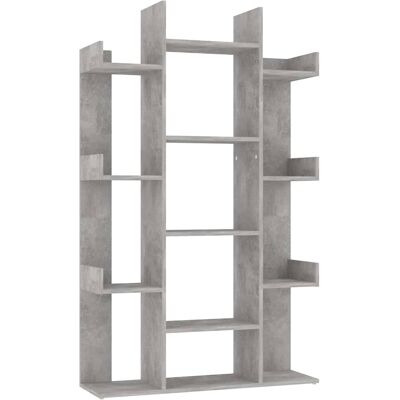 vidaXL Boekenkast 86x25,5x140 cm bewerkt hout betongrijs vidaXL Boekenkast 86x25,5x140 cm bewerkt hout betongrijs