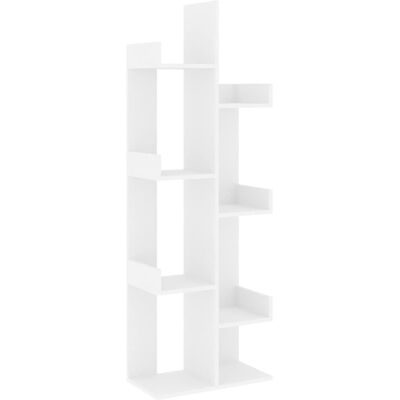vidaXL Boekenkast 48x25,5x140 cm bewerkt hout wit vidaXL Boekenkast 48x25,5x140 cm bewerkt hout wit