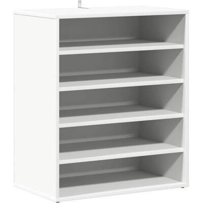 vidaXL Schoenenkast 60x35x70 cm bewerkt hout wit vidaXL Schoenenkast 60x35x70 cm bewerkt hout wit