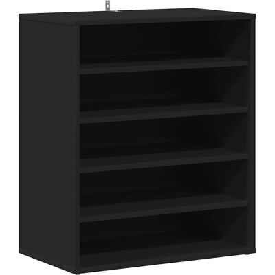 vidaXL Schoenenkast 60x35x70 cm bewerkt hout zwart vidaXL Schoenenkast 60x35x70 cm bewerkt hout zwart